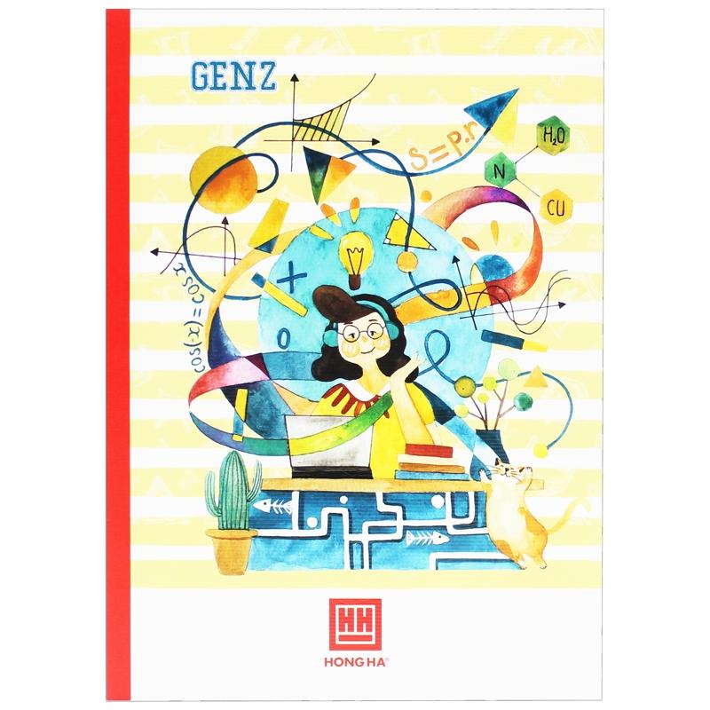 Combo 5 Vở Kẻ Ngang 200 Trang 58gsm Pupil Gen Z - Hồng Hà 1101 (Mẫu Màu Giao Ngẫu Nhiên)