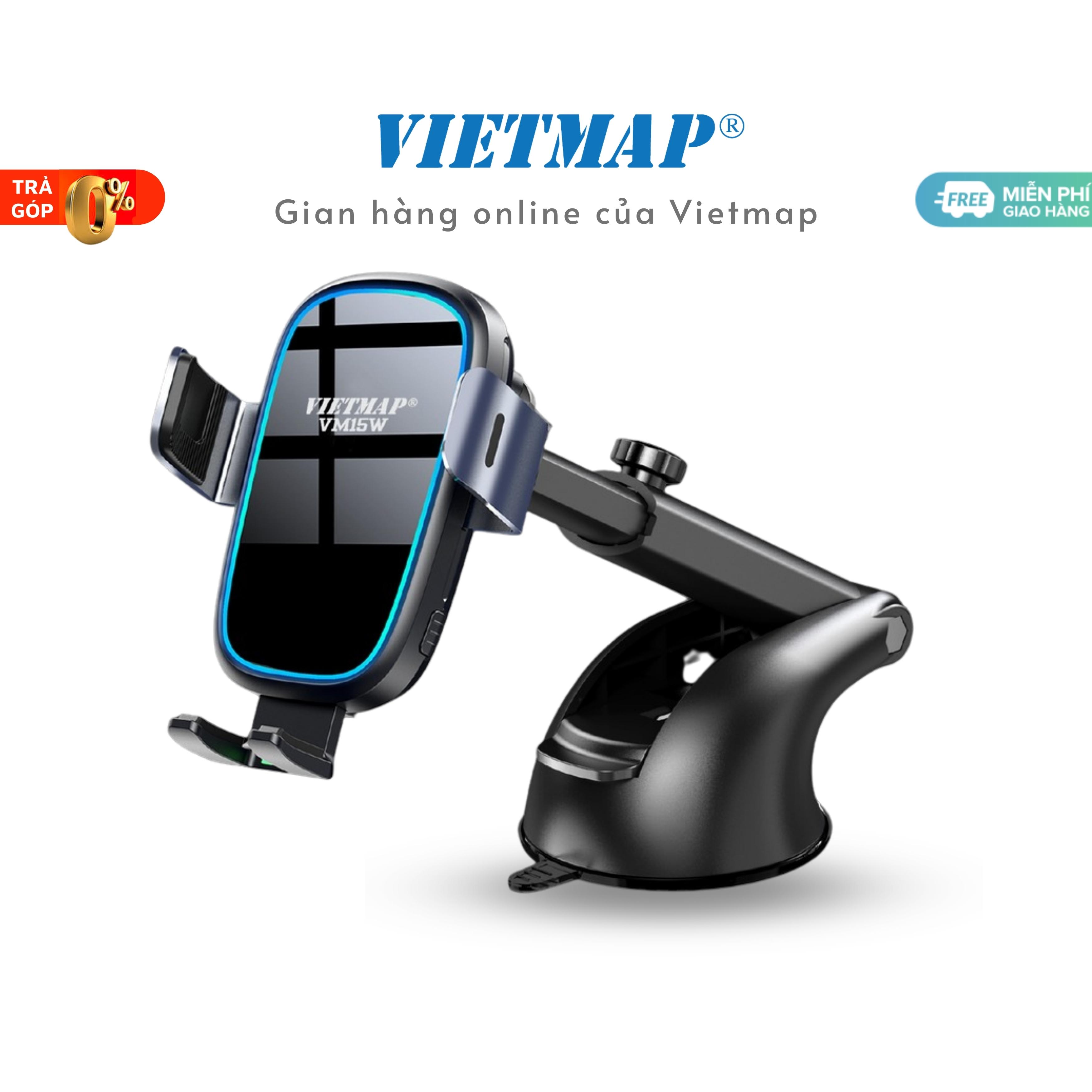 VIETMAP VM15W - Giá đỡ điện thoại di động kiêm sạc không dây 15W - Hàng chính hãng