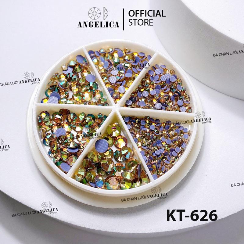Khay Tròn Đá Chân Lưới Nail 12 Khía Đủ Màu Trang Trí Móng
