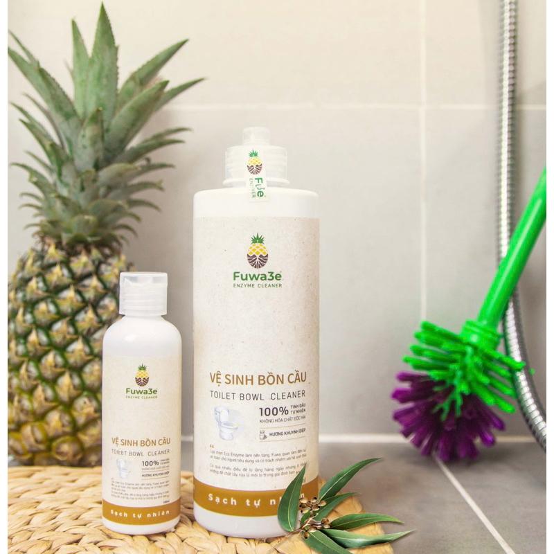 Vệ sinh bồn cầu thiên nhiên FUWA3e Organic Enzyme sinh học sạch khuẩn an toàn hương tinh dầu khuynh diệp 500ML