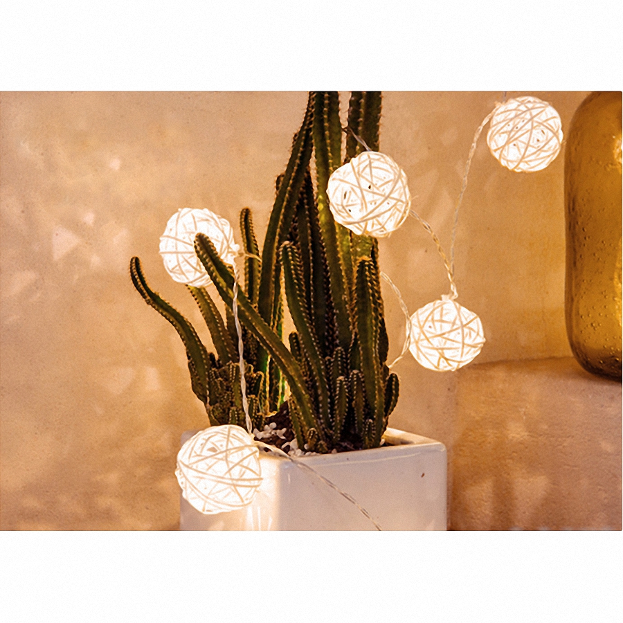 Đèn Led cầu mây