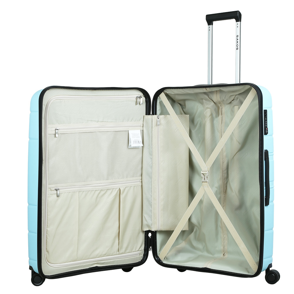 Vali Kéo Nhựa Du Lịch SAKOS PARALLE Z30 - Size L / Ký Gửi - Khóa TSA - Nhựa PP - Hàng chính hãng- Hàng chính hãng