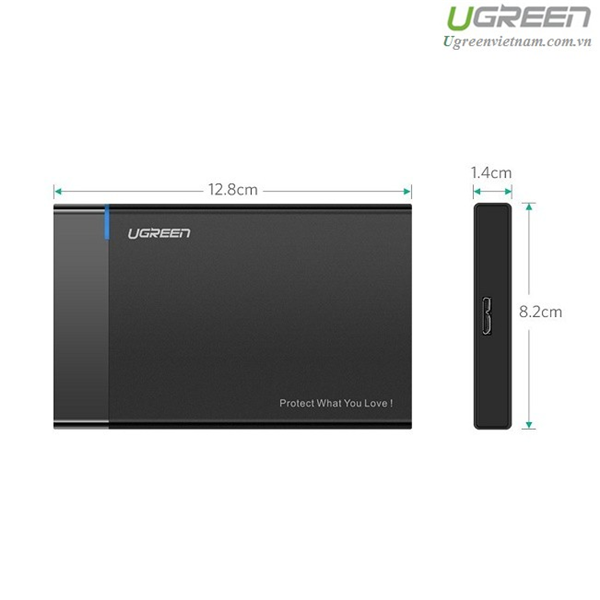 Box đựng ổ cứng 2.5 sata cổng USB 3.0 Ugreen 30847-Hàng chính hãng.
