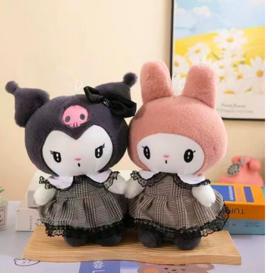 Thú nhồi bông Kuromi, Melody, Kitty đáng yêu - Size từ 22cm đến 45cm - Quà tặng gấu bông nhiều mẫu êm mịn cho bé