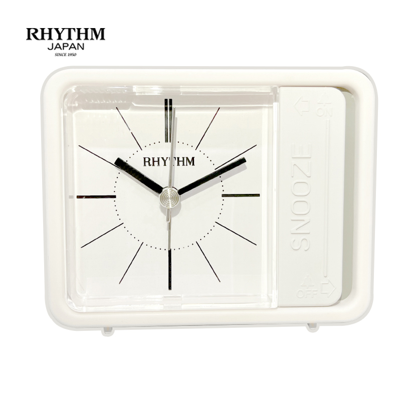 Đồng hồ báo thức Nhật Bản Rhythm CRE834NR03 - Kt 9.4 x 7.4 x 3.7cm, 100g.