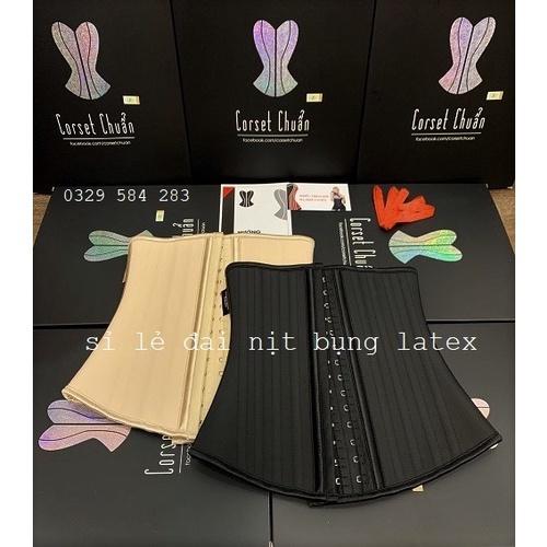 Đai nịt bụng latex giảm mỡ sau sinh, gen nịt bụng 25 xương định hình vòng eo