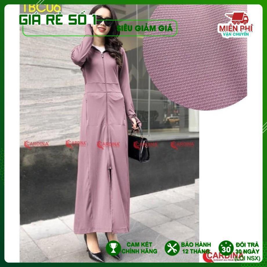 Áo chống nắng dáng dài liền thân cao cấp UPF 50+, thơm mát, thoáng khí có lưới co giãn làm mát cơ thể