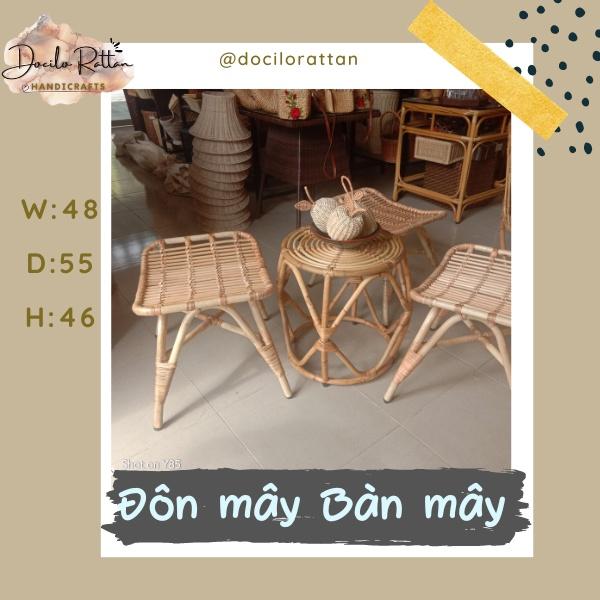 GHẾ ĐÔN MÂY- BÀN MÂY- NỘI THẤT MÂY CHO QUÁN CÀ PHÊ, HOMESTAY- GHẾ MÂY TRANG TRÍ, DECOR NHÀ CỬA