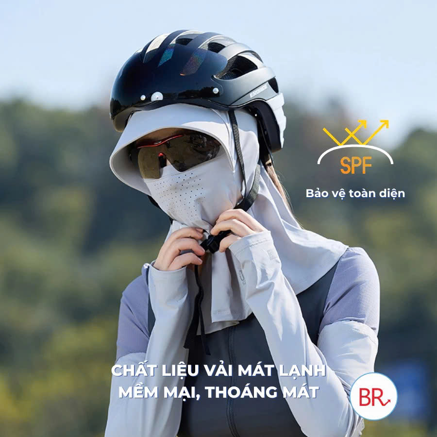 Nón khẩu trang chống nắng UPF50+ Mũ Chống Nắng Vải Dễ Thương Chất Liệu Bền Đẹp, Thời Trang MÀU ĐEN - NÓN CHỐNG NẮNG NỮ