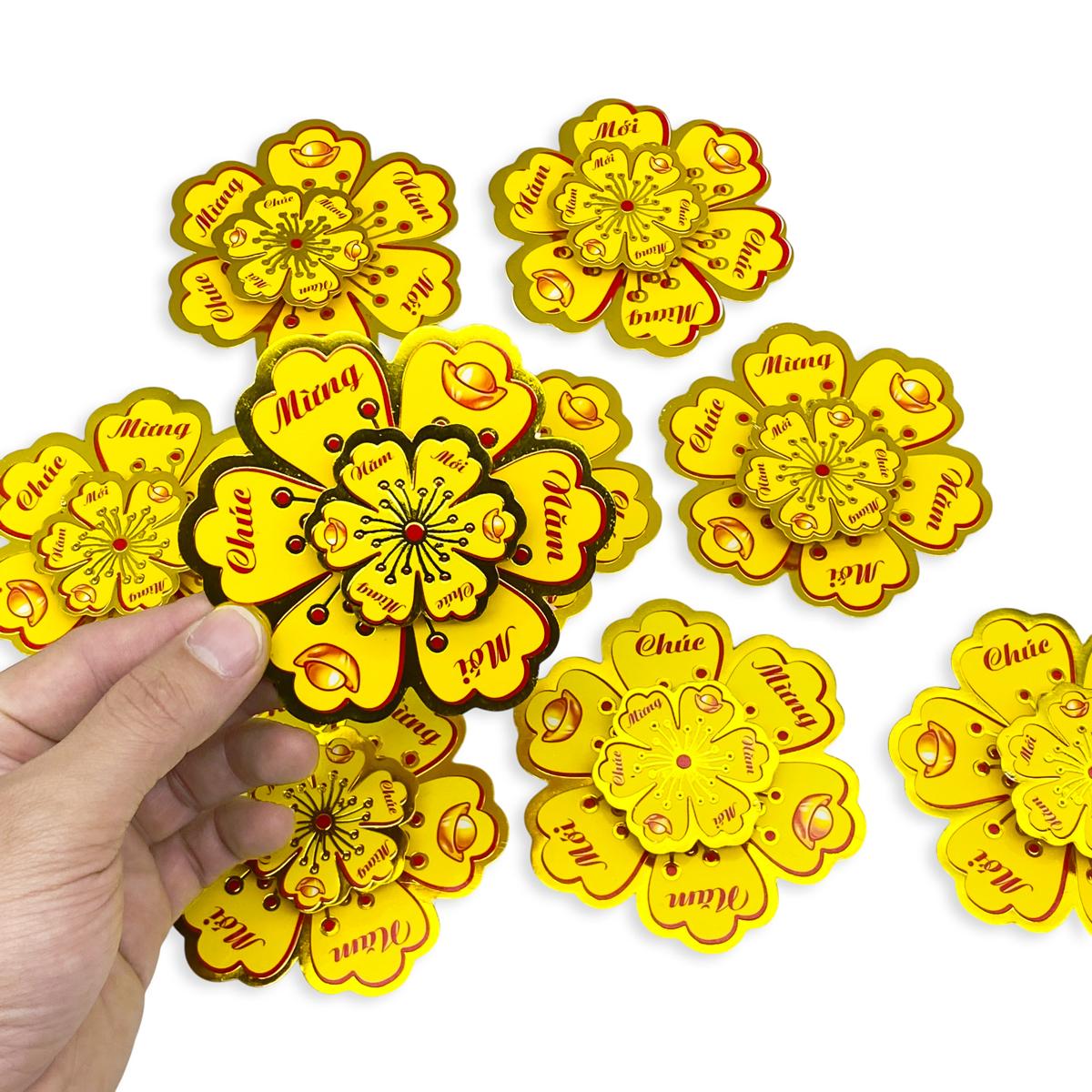 Bộ 9 Hoa Mai Lớn Trang Trí Tết - 68-3