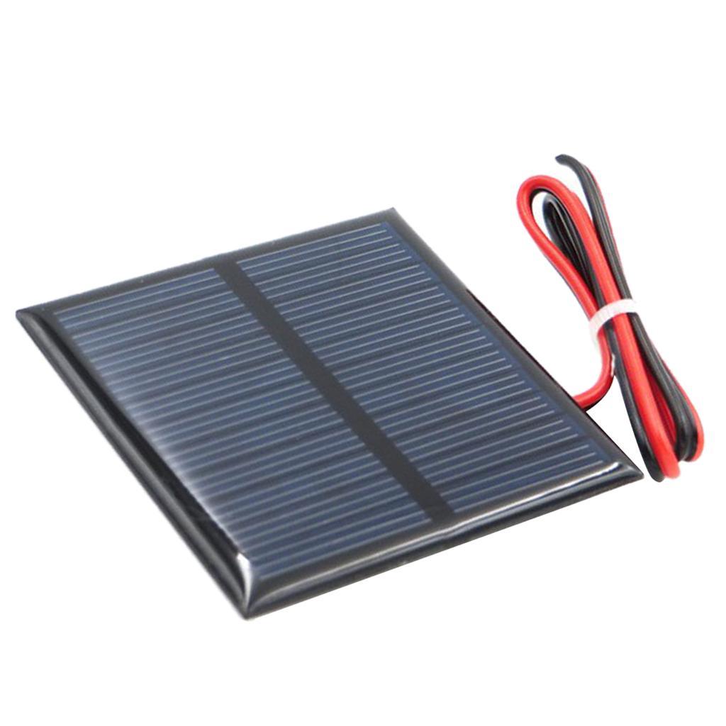 2 x Mini Solar Panel Small Solar Battery Charger with Cable for Mobile Phone