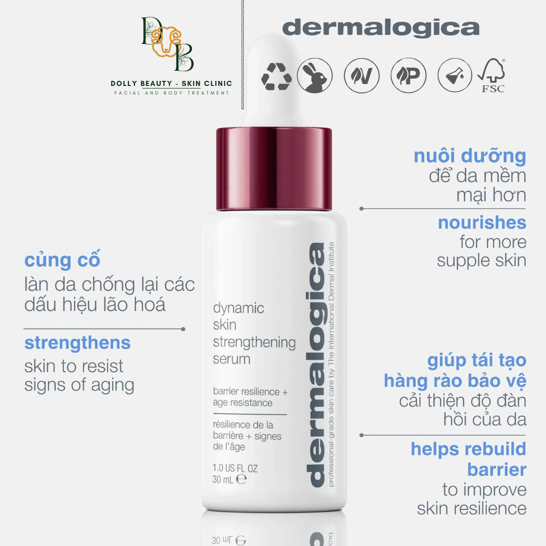 Serum tái tạo hàng rào bảo vệ, tăng cường khả năng phục hồi của da DYNAMIC SKIN STRENGTHENING SERUM của Dermalogica