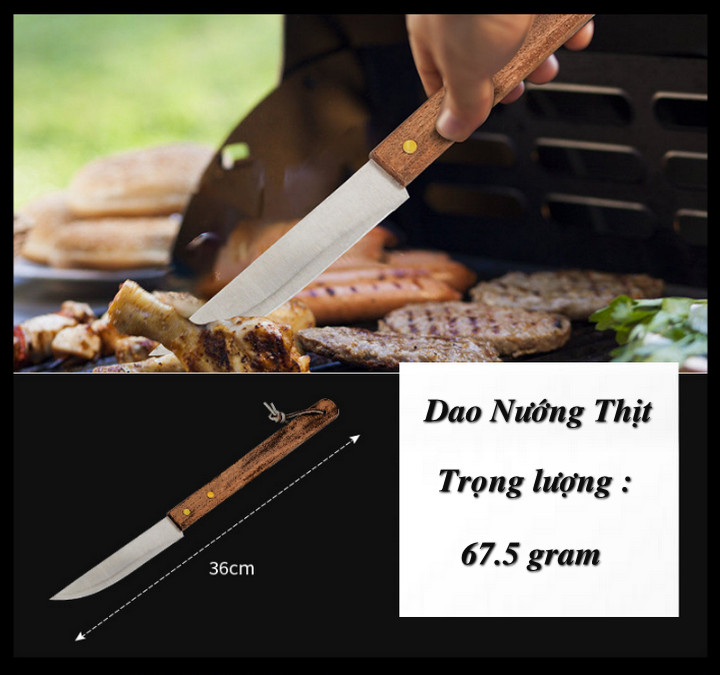 Bộ Dụng Cụ Nướng Thịt BBQ ToolBox 19 Món - Home and Garden