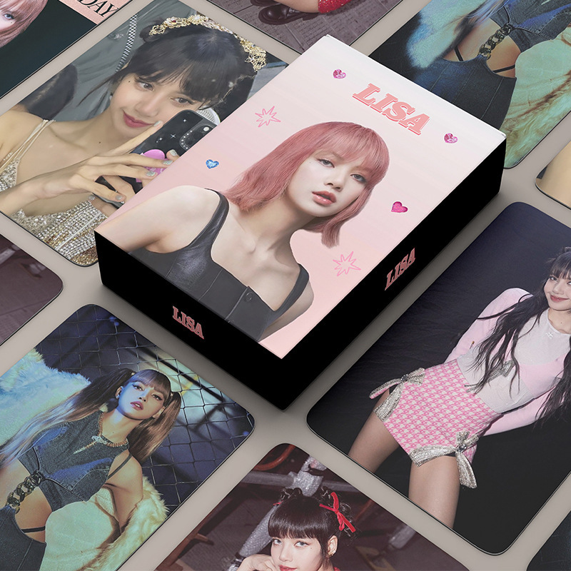 Set 55 lomo card Blackpink LISA dễ thương 2023