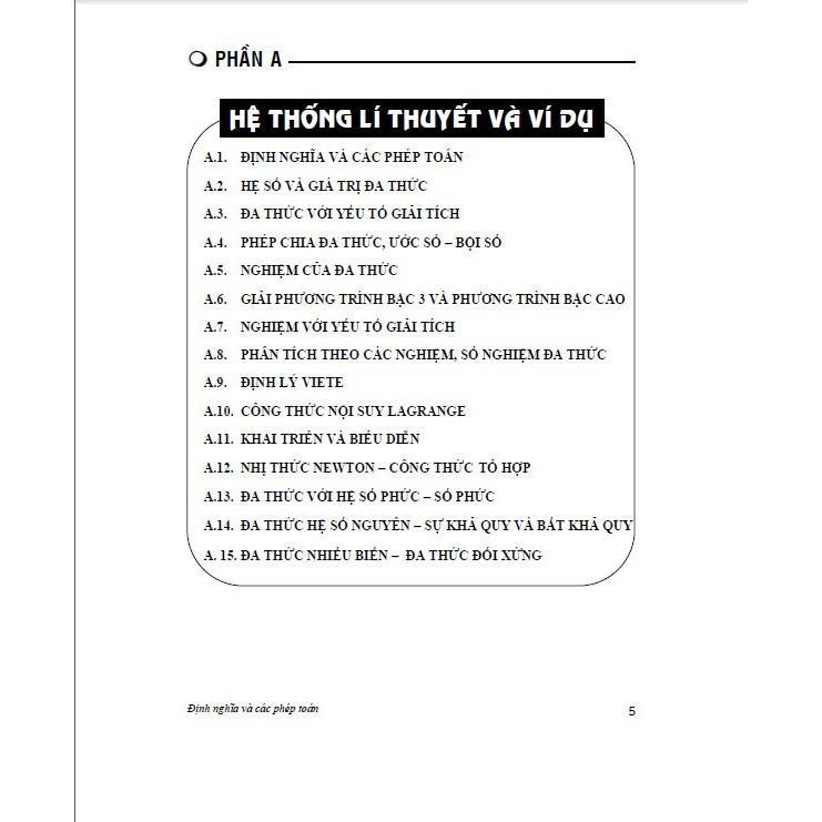 Sách - Chuyên Khảo Đa Thức - Bồi Dưỡng Học Sinh Giỏi Chuyên Toán - Dùng Chung Cho Các Bộ SGK Hiện Hành - Hồng Ân