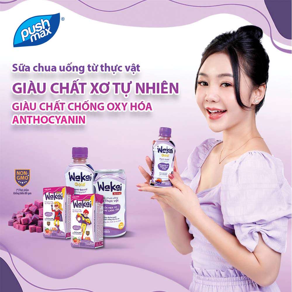 Sữa Chua Uống Khoai Lang Tím Lên Men Wakai Active (250ml)