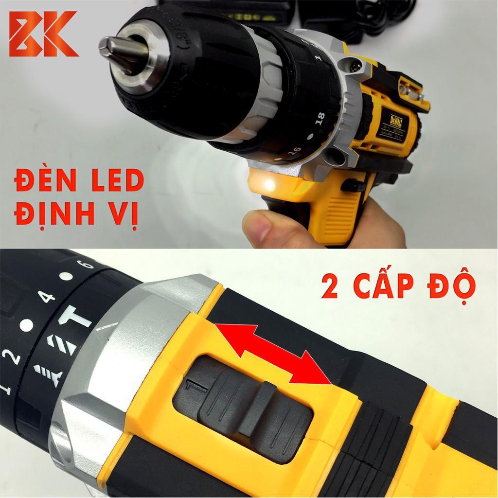 Khoan DEWALT 26v kèm Bộ Dụng Cụ 24 Chi Tiết - CÓ BÚA - Tặng mũi khoan