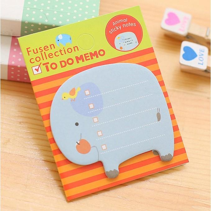 Giấy Ghi Chú Note Động Vật Dễ Thương