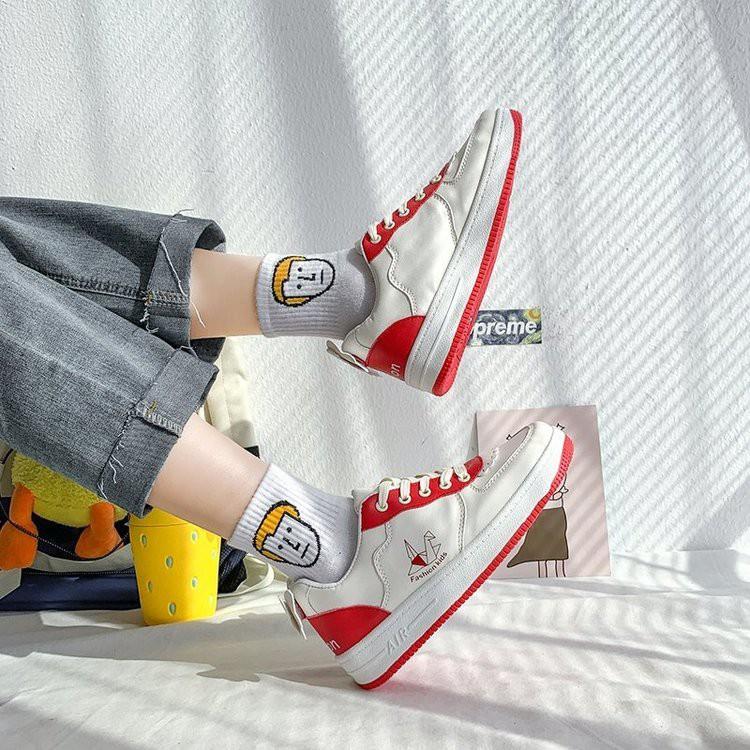 Giày trắng nữ hàn quốc, giày thể thao, giày thường, giày thể thao