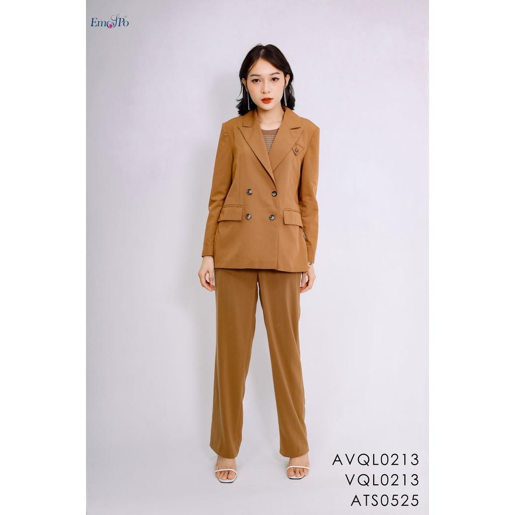 Quần Cullotes Emspo cạp bản to ghép bộ cùng blazer VQL0213