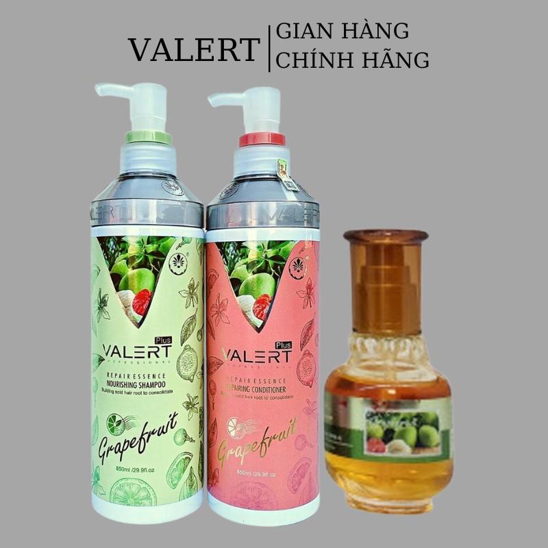 Dầu gội xả bưởi chống rụng kích thích mọc tóc VALERT GRAPEFRUIT 850ml tặng dầu dưỡng 60ml