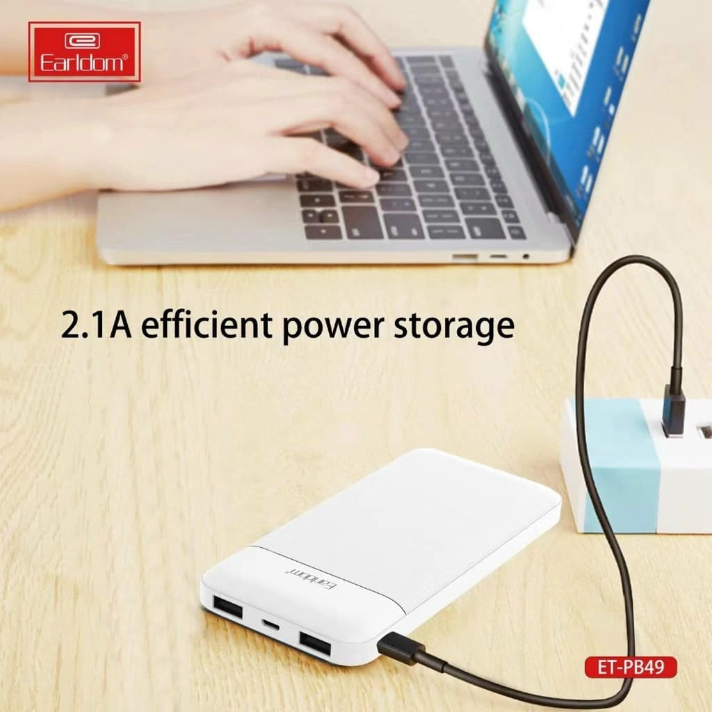 Sạc Dự Phòng 10.000mAh Earldom ET- PB49 - Hàng Chính Hãng