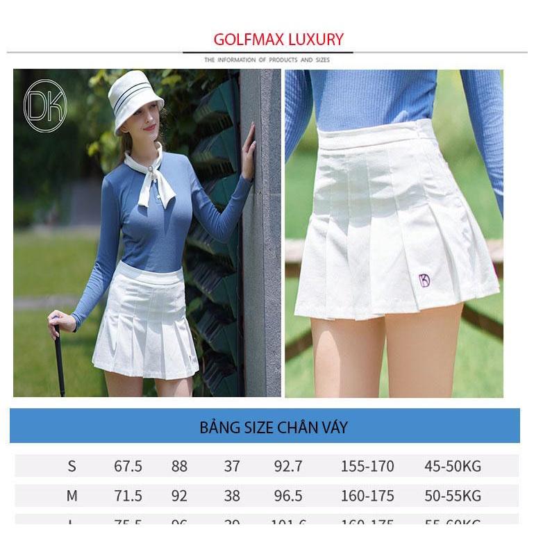 Fullset nữ chơi golf Thiết kế Hàn Quốc - Chất liệu polyester kết hợp spandex cao cấp DK213-68-69