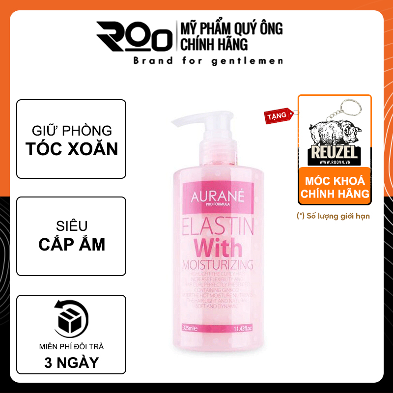 Gel Tạo Xoăn Tóc Aurane Elastin With Moisturizing Dưỡng Ẩm, Hư Tổn Do Uốn - Tặng móc khoá chính hãng