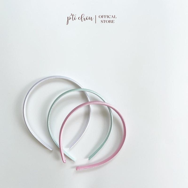 Băng Đô - Bờm Cài Tóc Hàn Quốc Trơn Một Màu Cho Bé Gái