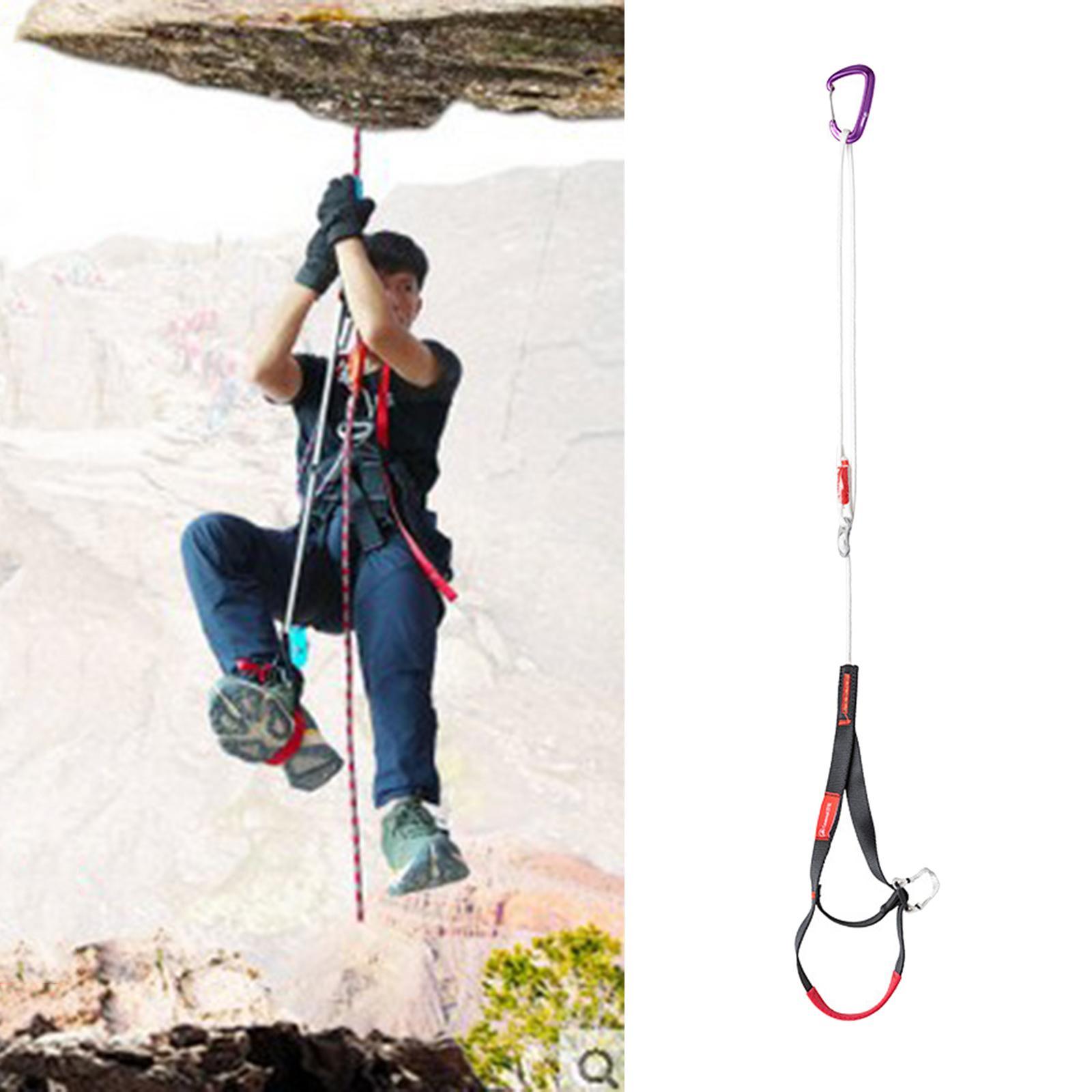 Adjustable Climbing Ascender Foot Loop Ascender Hardware for Outdoor