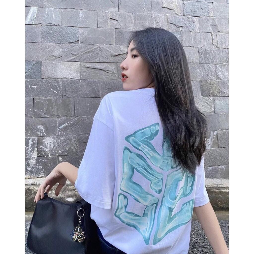 Áo Phông Tay Lỡ Nữ In Sau Lạ Mắt