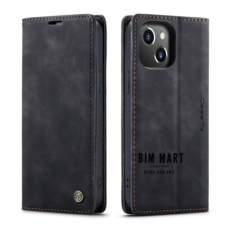 Bao da cao cấp dành cho iPhone 14 dạng ví chính hãng Caseme - Hàng Nhập Khẩu