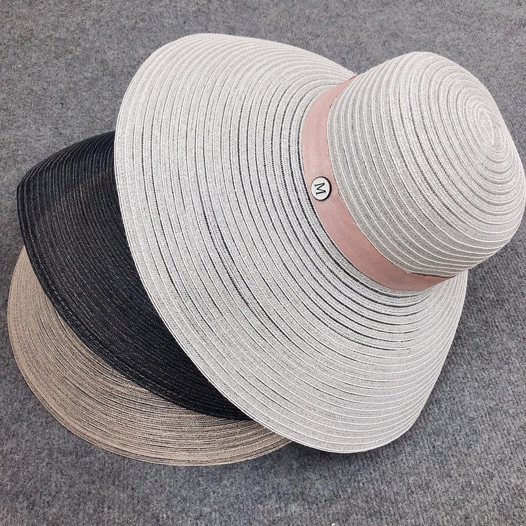 Mũ cói đi biển rộng vành cho nữ cao cấp thắt nơ đẹp giá rẻ sang trọng siêu hot thời trang đẹp MC05