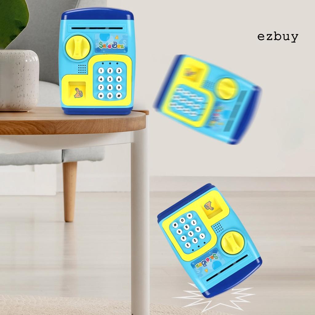 EY-Cartoon ATM Password Piggy Bank Smart Fingerprint Safe Storage Tank Kids Toy