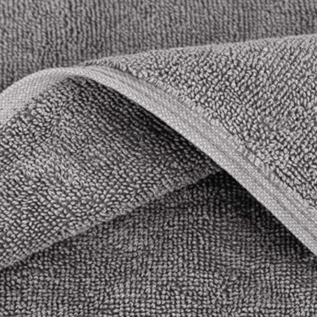 Khăn tắm HD với sợi bông cotton siêu dày thấm hút tốt, màu xám lông chuột, size 70x140cm