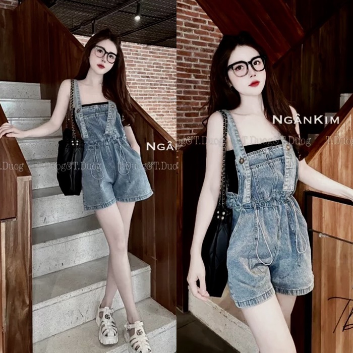 QUẦN YẾM JUMPSUIT 2 DÂY ĐỒ BAY KAKI ỐNG RỘNG DÂY RÚT LƯNG CAO LỬNG SUÔNG TRƠN ĐI CHƠI ĐI BIỂN DẠO PHỐ ĐI HỌC THỂ THAO