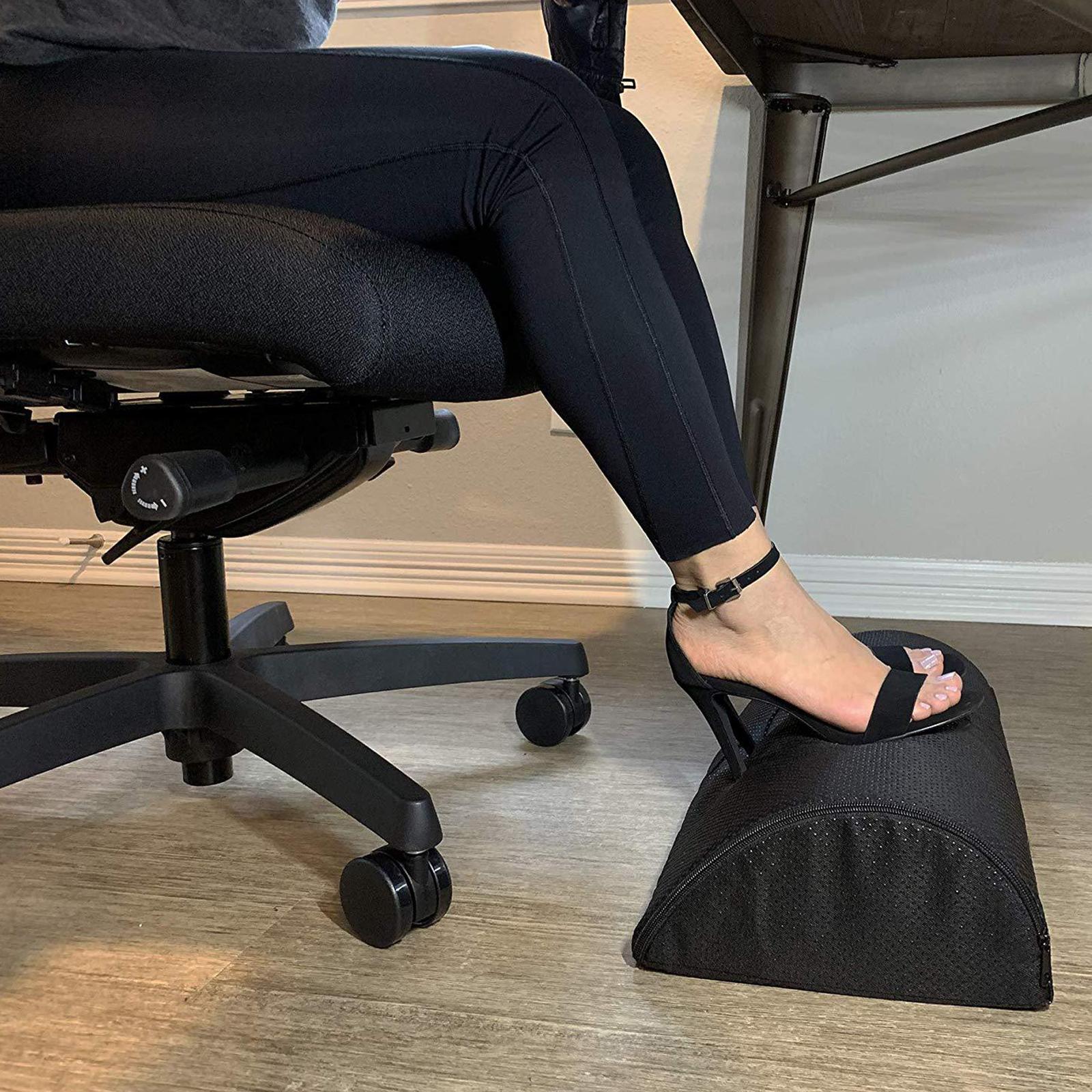 Foot Rest Pillow Cushion Travel Office Home Leg Up Footrest