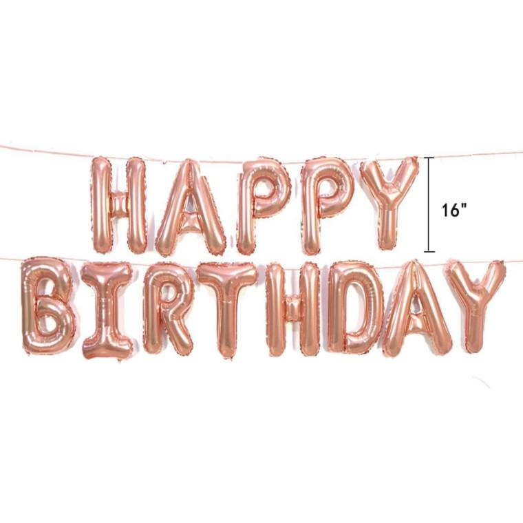 Combo trang trí sinh nhật cho bạn gái, tone hồng dễ thương - Có đầy đủ phụ kiện