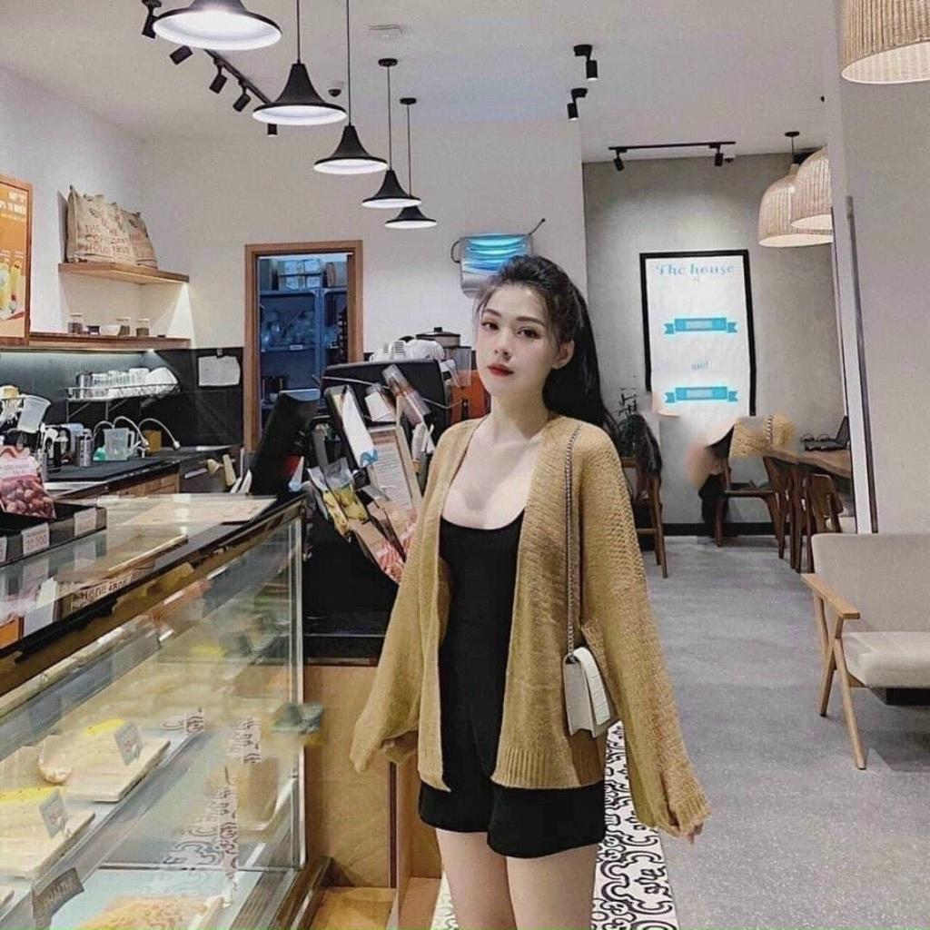 Áo Khoác Cardigan Len Mỏng Cho Nữ Phong Cách Ulzzang Phù Hợp Đi Đà Lạt, Dạo Biển