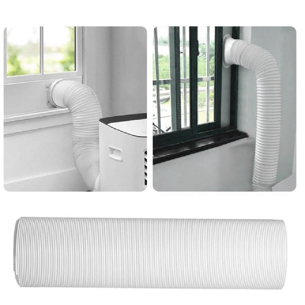 Air Conditioner Window Kit with Exhaust Hose Wind Shield