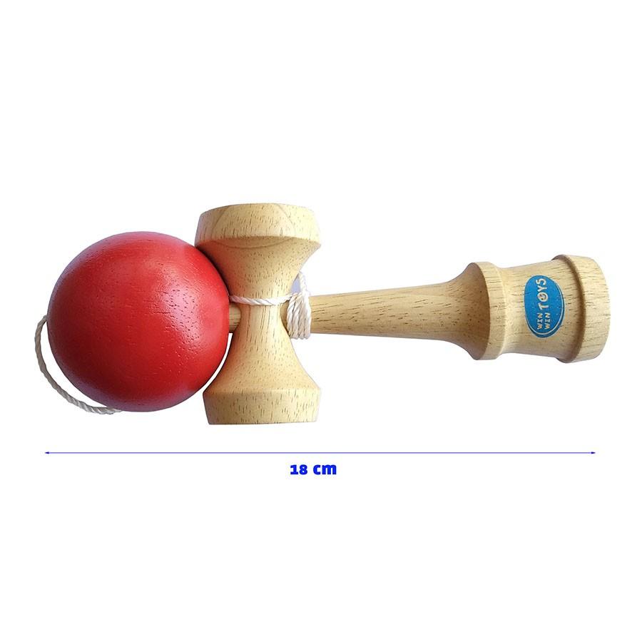 Đồ chơi Kendama bằng gỗ  - Trò chơi truyền thống của Nhật Bản - Đồ chơi gỗ thông minh cho bé