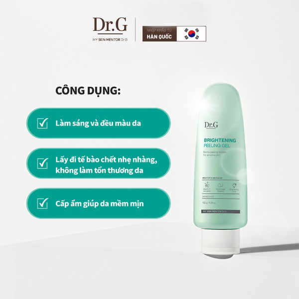 Tẩy Tế Bào Chết Dạng Gel Làm Sáng Da Dr.G Brightening Peeling Gel 120g