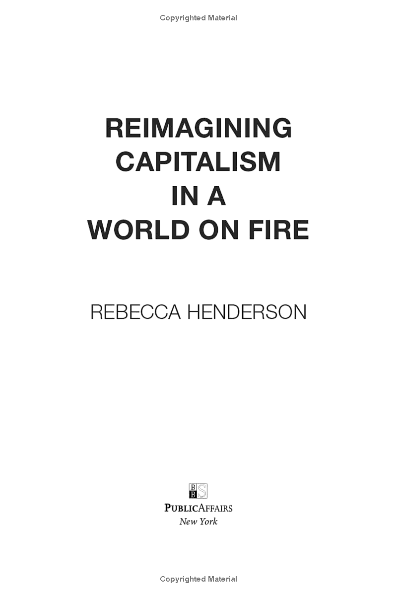 Reimagining Capitalism In A World On Fire