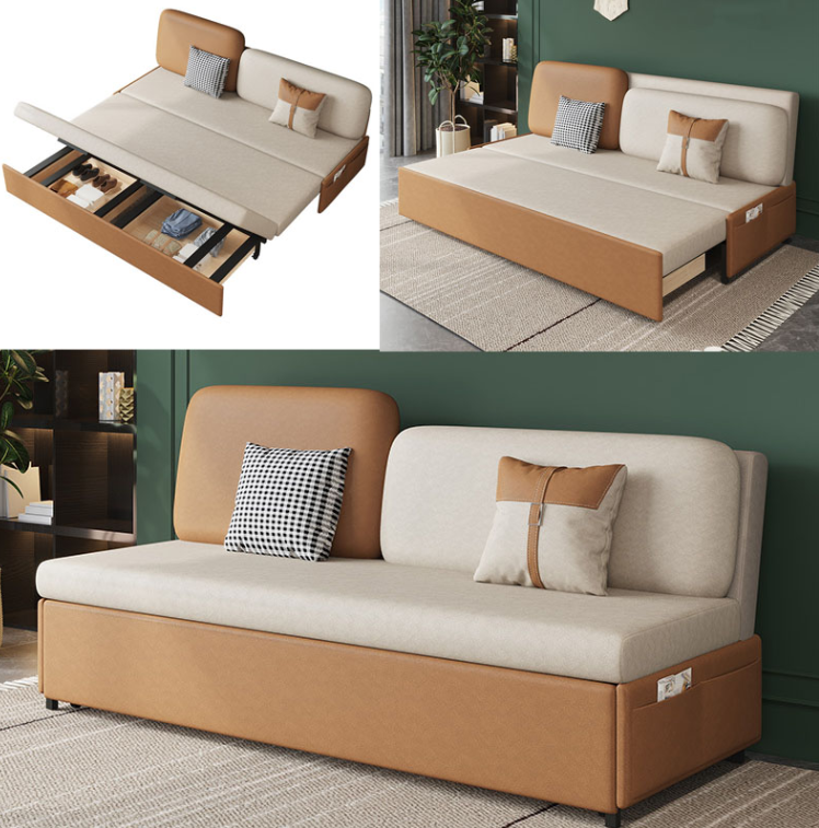 Hình ảnh Sofa giường đa năng hộc kéo HGK-10 ngăn chứa đồ tiện dụng Tundo KT 1m7