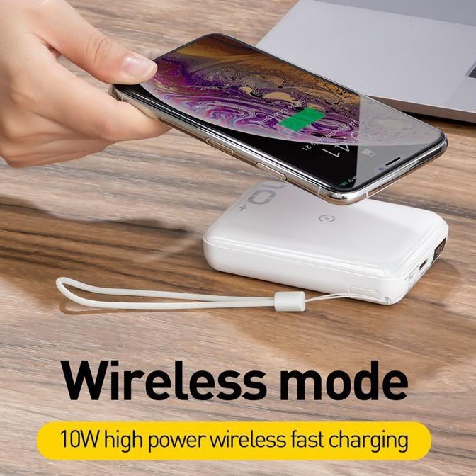 Pin dự phòng tích hợp sạc nhanh không dây Baseus Mini S Bracket Power Bank 10,000mAh -Hàng Chính Hãng