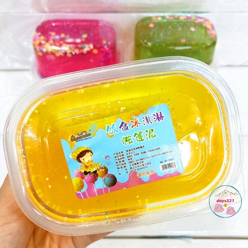 Slime kim tuyến hoa quả trái cây hộp 280gr 9 màu cực đẹp Đồ chơi hũ slam chất nhờn ma quái squishy