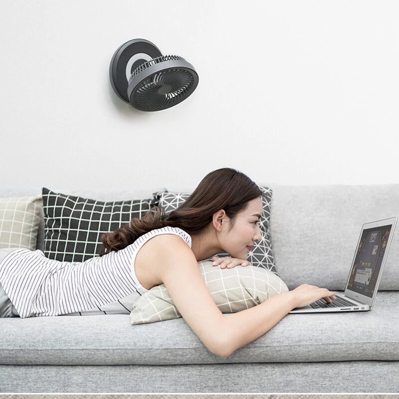 Quạt lưu thông không khí không dây Xiaomi Edon E808 Quạt gấp có thể sạc lại-Có đèn ngủ