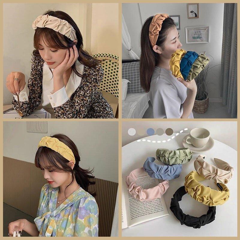 Cài Tóc Vải Kiểu Bện Vành Lớn 5cm Tiểu Thư Cá Tính Thời Trang Xu Hướng Hàn Quốc Phụ Kiện Tóc Nữ