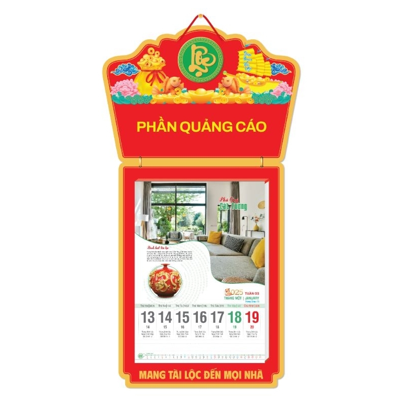 Lịch 2025 - Lịch 52 tuần - Phong thủy đời sống