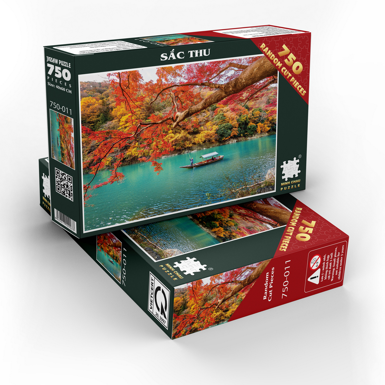 Tranh Xếp Hình Random Cut 750 Mảnh Minh Châu – Sắc Thu
